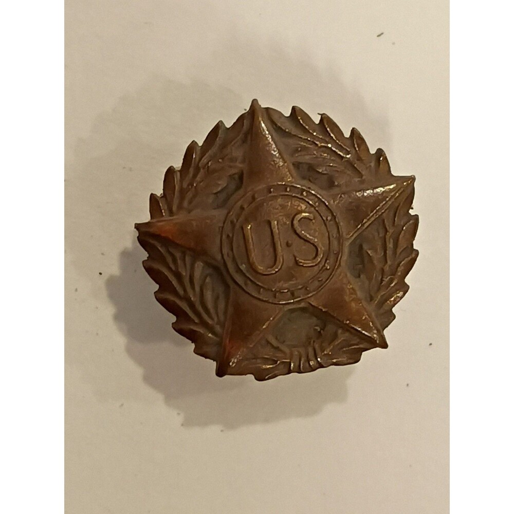 WW1 AEF Honorable Discharge Lapel US Army PIN - Wounded Service Award  A